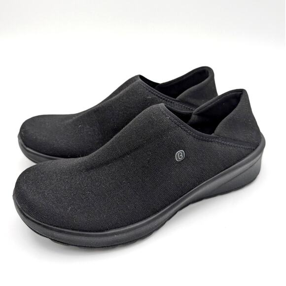 Bzees Getaway Slip-On Sneaker Shoes Round Toe Women's Black Size US7M EU37 - Picture 1 of 12